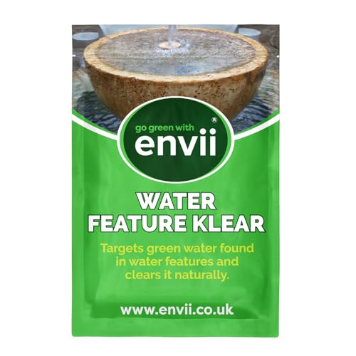 Envii Water Feature Klear - grüner Wasserreiniger und entferner wasserzusatz für brunnen -Zimmerbrunnen und Springbrunnen klar - bei bis zu 4 ° C verwenden - 12 Tabletten von Envii