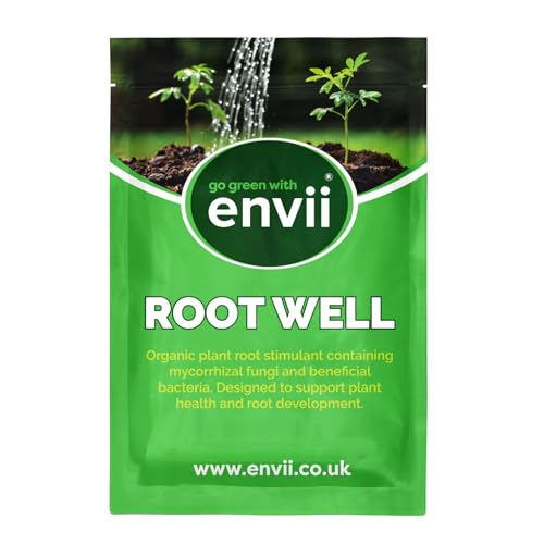 envii Root Well - Bio Mykorrhiza Pilze Granulat für Pflanzen - Angereichert mit Bakterien - Verbessert die Nährstoffaufnahme - 80g Versorgt 80 Pflanzen von Envii