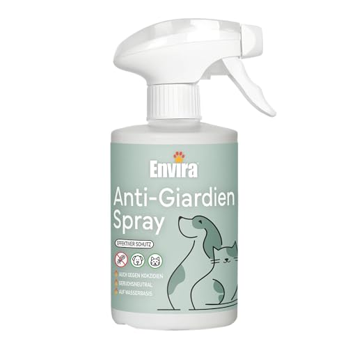 Envira Anti-Giardien Spray für Hunde & Katzen - Mittel gegen Giardien, Viren, Bakterien & Pilze - Für Tiere & Umgebung - 500 ml von Envira
