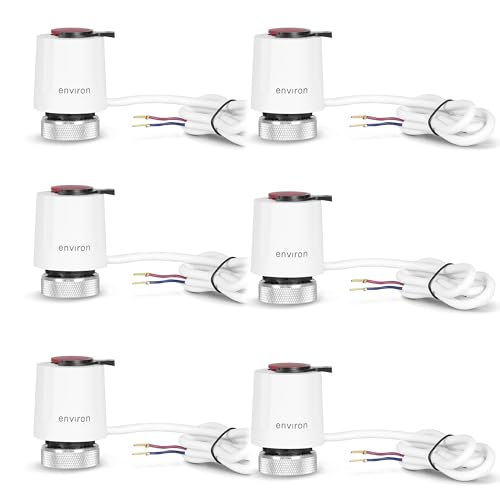 ENVIRON- ComfortFlow Stellantrieb M30 x 1.5 230V | für Fußbodenheizung | Heizung (6 Stück) von Environ