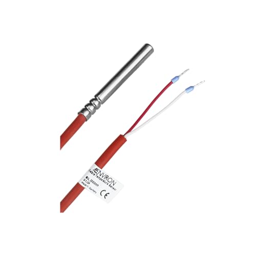 ENVIRON- NTC100K Temperaturfühler | Made in Germany | 2 Meter Silikon-Leitung bis 200°C | Temperatursensor Fühler Kabelfühler Solarfühler ENVIRON- NTC100K Temperaturfühler | Made in Germany | 2 Meter Silikon-Leitung bis 200°C | Temperatursensor Fühler Kabelfühler Solarfühler von Environ