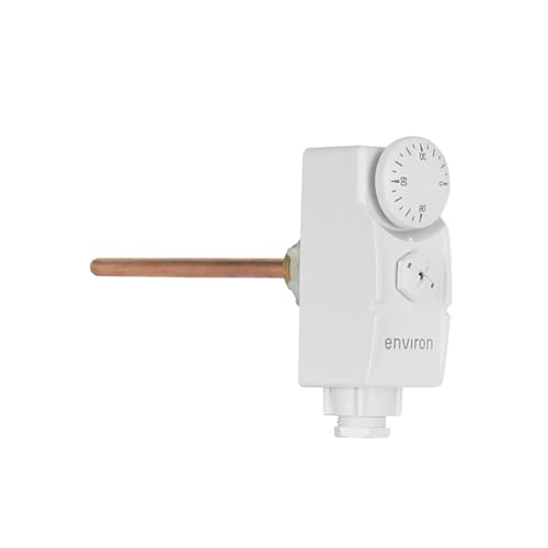 ENVIRON- Tauchthermostat Regelbereich 0-90°C | Thermostat mit Tauchhülse, Thermostatregler für Heizungsanlagen & Kühlungssysteme | invasive Messung für exakte Werte, Überwachung von Heizkreisen ENVIRON- Tauchthermostat Regelbereich 0-90°C | Thermostat mit Tauchhülse, Thermostatregler für Heizungsanlagen & Kühlungssysteme | invasive Messung für exakte Werte, Überwachung von Heizkreisen von Environ