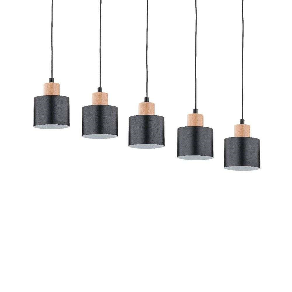 Envostar - Ilva 5 Pendelleuchte Black/Wood von Envostar