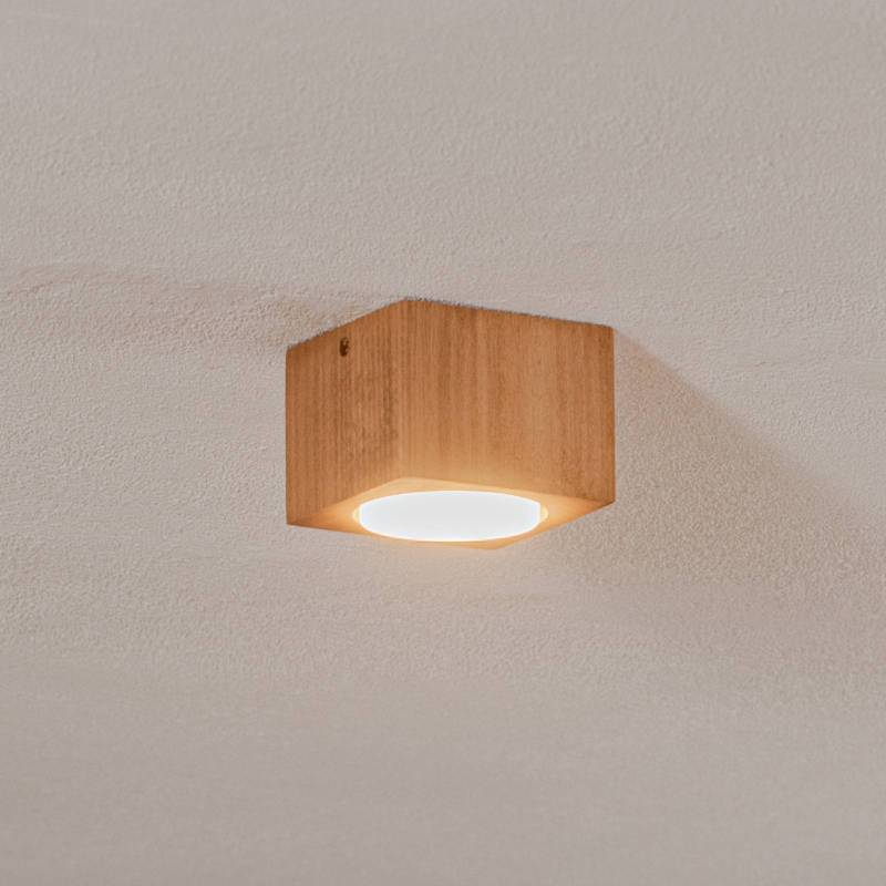 Envostar Ernest Downlight GX53 aus Holz, eckig von Envostar