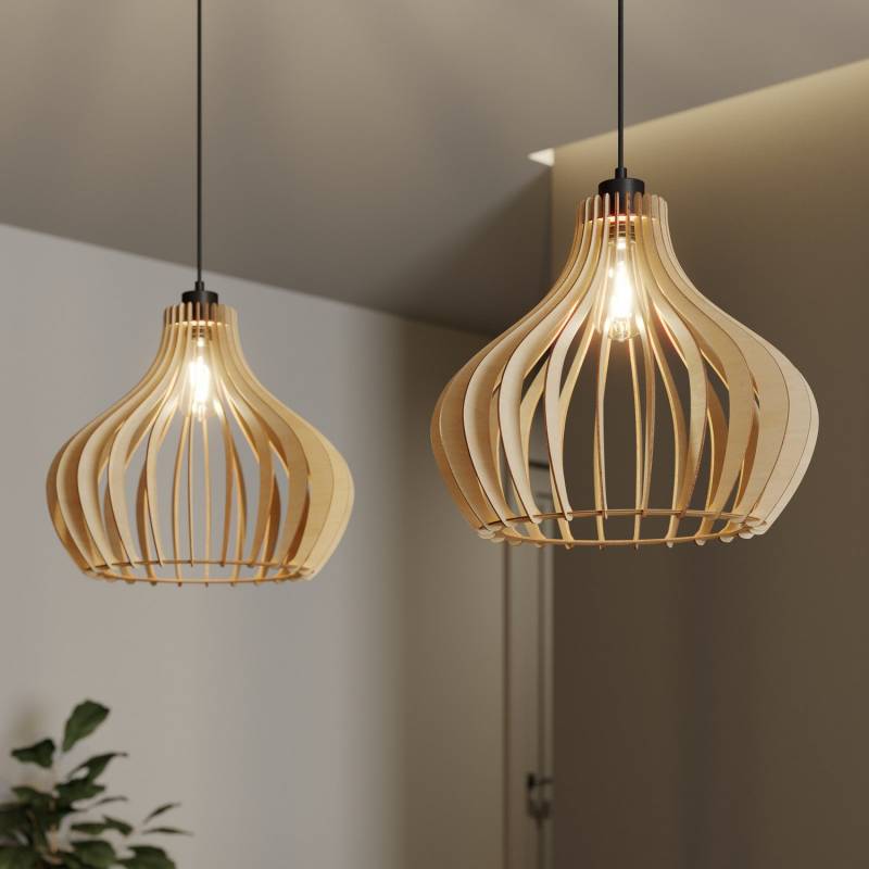 Envostar Faje Hängeleuchte Hängelampe Deckenleuchte Leuchte Birkensperrholz 2666 B-Ware von Envostar