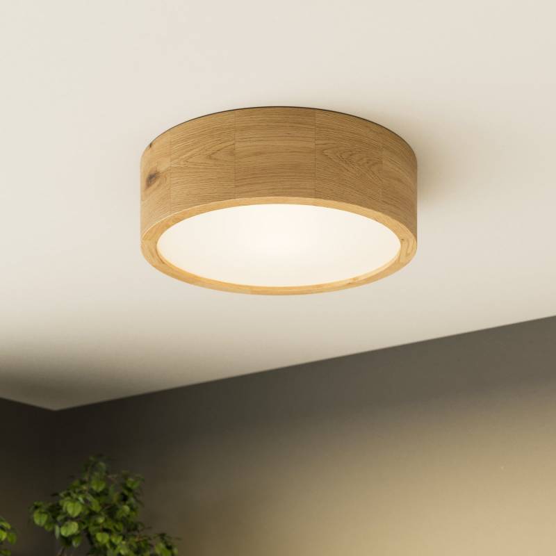 Envostar Kerio Deckenlampe ø 27 Cm Eiche Natur Deckenleuchte Lampe Leuchte Spot B-Ware von Envostar