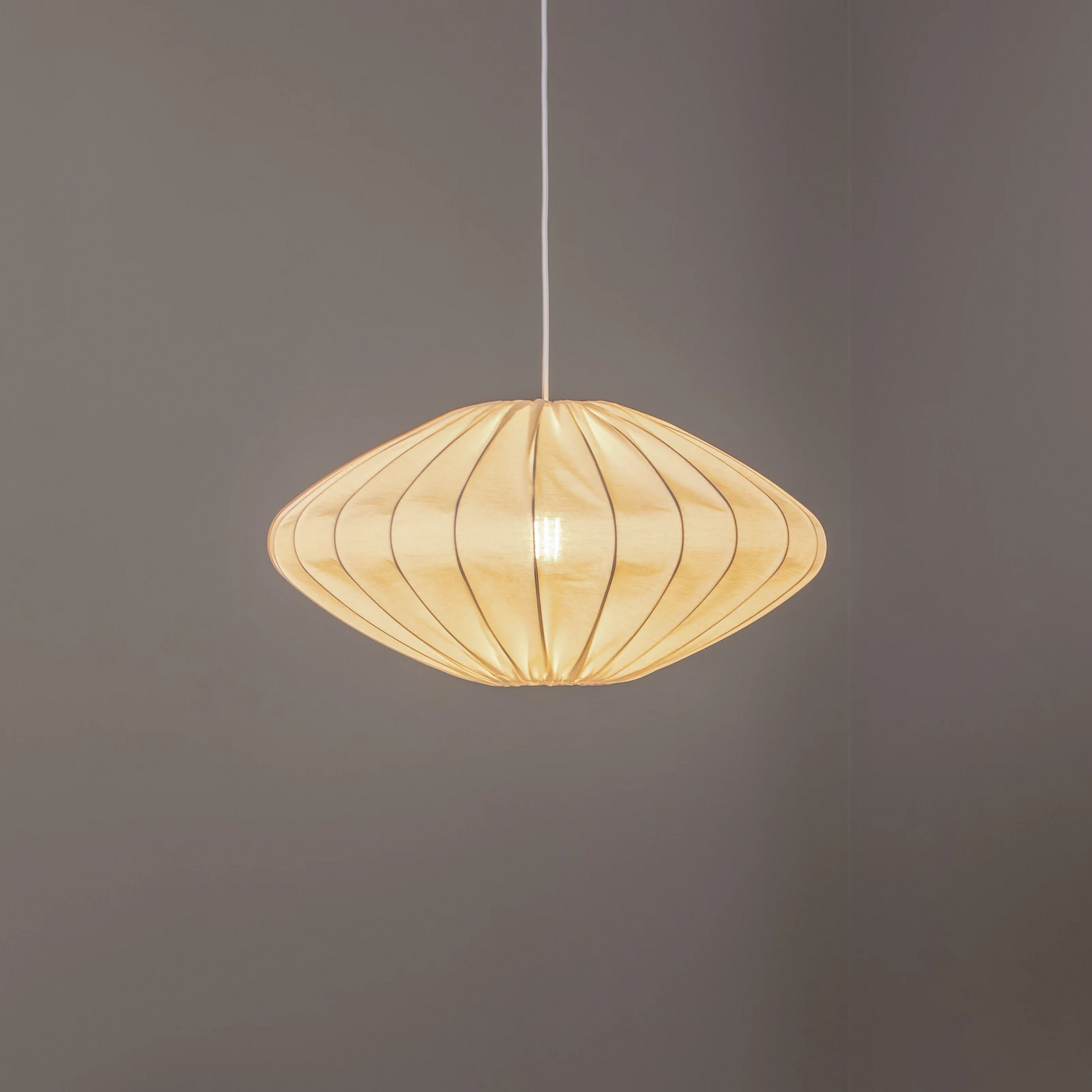 Envostar Orlanda Hängelampe Baumwolle Weiß Ellipse Deckenlampe Lampe Leuchte B-Ware von Envostar
