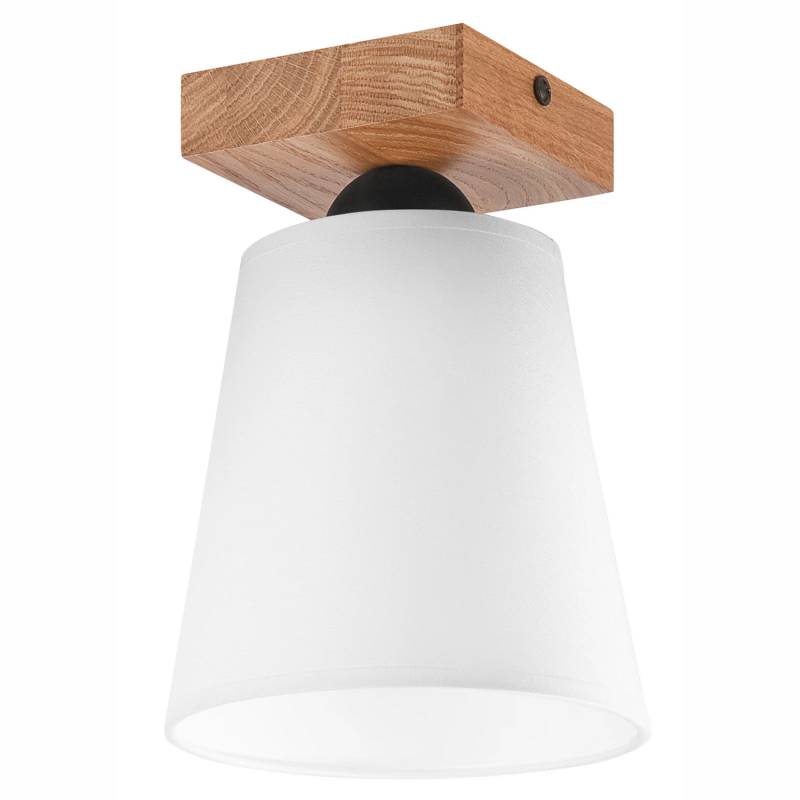 Envostar Risco Deckenlampe 1 Flg. Stoffschirm Weiß Deckenleuchte Lampe Leuchte B-Ware von Envostar