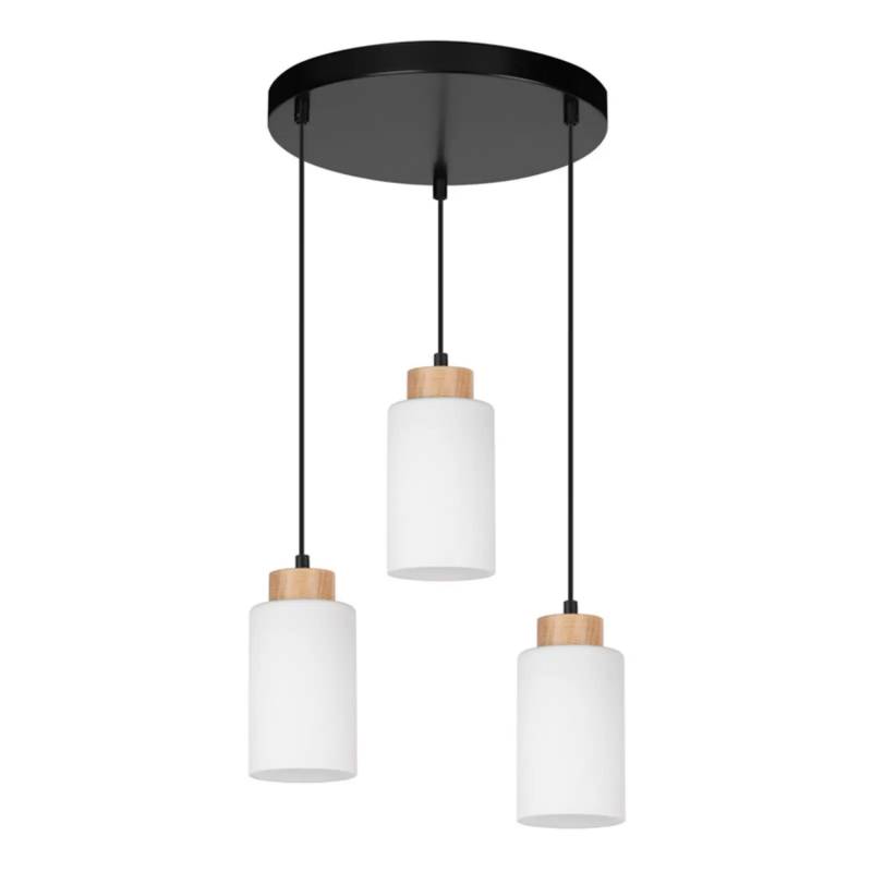 Envostar Talia Hängeleuchte Eiche Weiß Rund Hängelampe Lampe Leuchte Deckenlampe B-Ware von Envostar