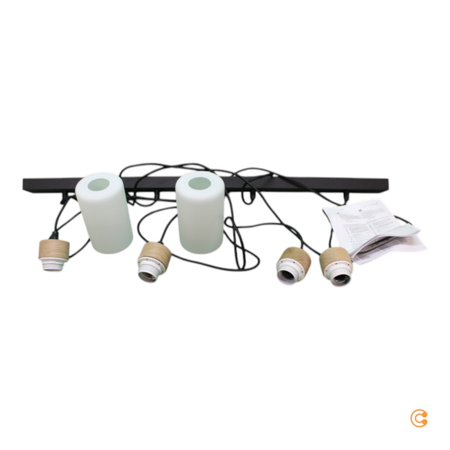 Envostar Talia Hängeleuchte Pendelleuchte Deckenlampe Lampe 4 Flammig Eiche Weiß B-Ware Envostar Talia Hängeleuchte Pendelleuchte Deckenlampe Lampe 4 Flammig Eiche Weiß B-Ware von Envostar