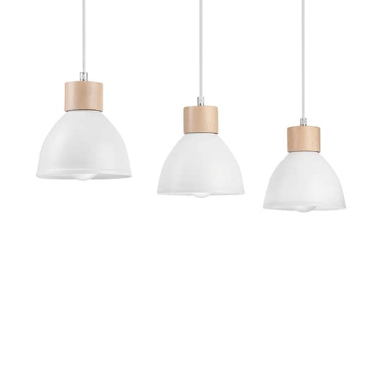 Envostar Tira Hängeleuchte Deckenlampe Pendelleuchte Deckenlampe E27 3 Flg Weiß B-Ware von Envostar