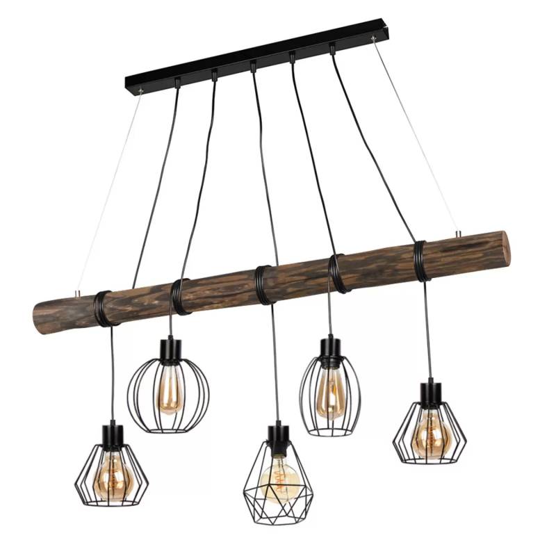 Envostar Various Pendel Hängeleuchte Hängelampe Leuchte 5 Flammig Kiefer Dun888 B-Ware von Envostar