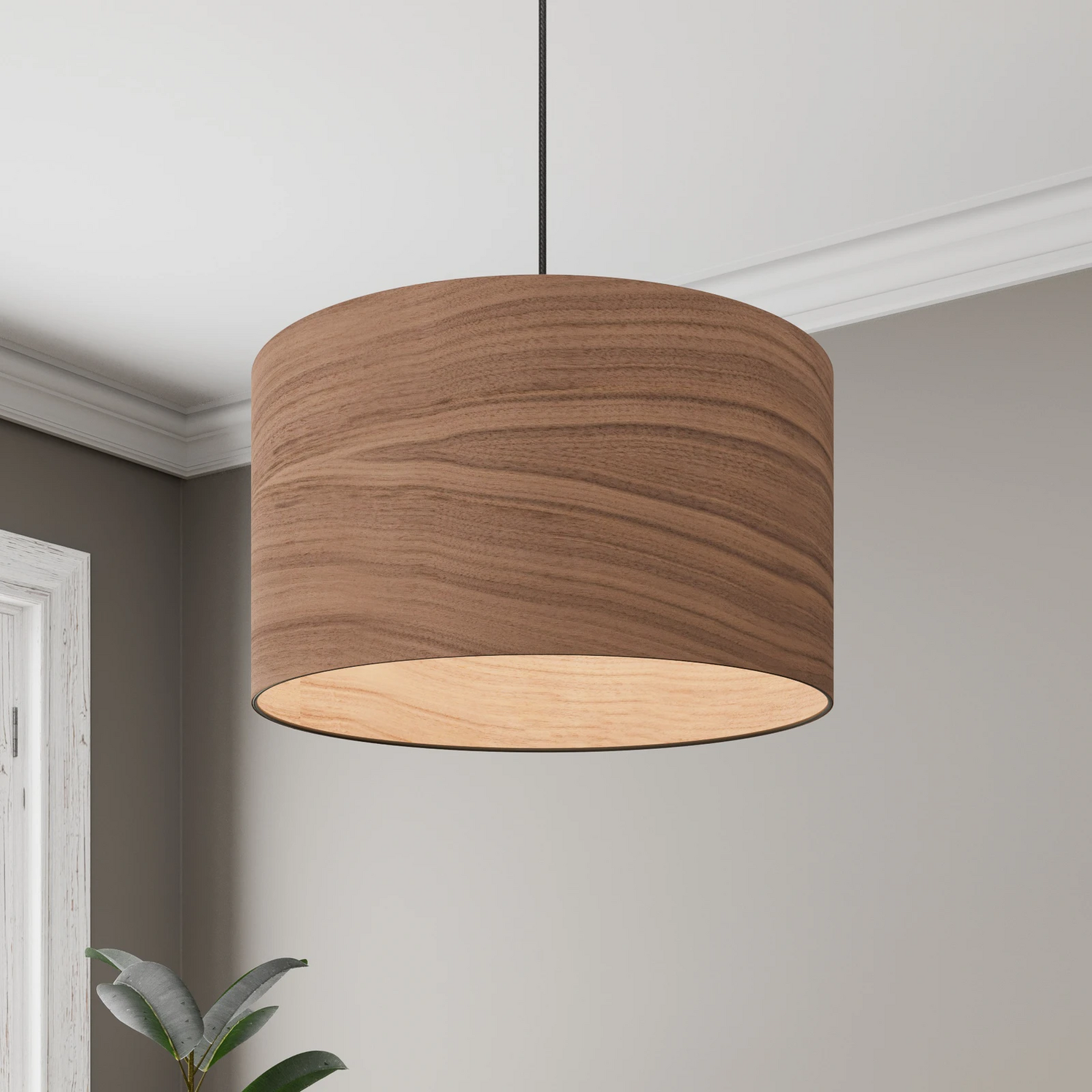Envostar Veneer Hängeleuchte Hängelampe Deckenlampe Leuchte Lampe Licht Walnuss B-Ware von Envostar