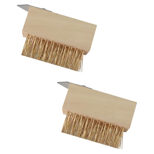 Enwye 2 Stück Garten-Unkrautbürste aus Stahl, robuste, verkupferte Drahtbürste, 10 cm x 3,5 cm x 4 cm, Borstenlänge 3,0 cm, 186 g, für die Rasenpflege Enwye 2 Stück Garten-Unkrautbürste aus Stahl, robuste, verkupferte Drahtbürste, 10 cm x 3,5 cm x 4 cm, Borstenlänge 3,0 cm, 186 g, für die Rasenpflege von Enwye