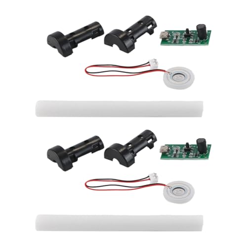 Enwye 2 Stück Luftbefeuchter USB-Zerstäubermodul Teile DIY Zerstäubungsblatt Platine Kit 5V 300mA 2W 108kHz Zeitgesteuerter Zerstäuber von Enwye