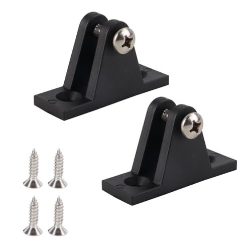 Enwye 2 Stück Nylon-Deckscharnierhalterung, Biminii-Top-Befestigung für Bootsabdeckungen, Markisenbeschläge für sichere Bootsfahrten auf See von Enwye