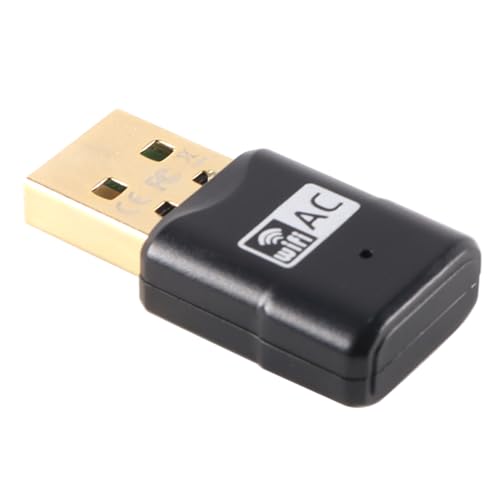 Enwye Dual Band USB Wireless Netzwerk Adapter 600Mbps Mini 2,4G 5,8G WiFi Empfänger AP Sender für PC Laptop Desktop von Enwye