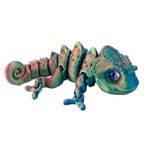 Enwye Gecko, 3D-Chamäleon, Flexible Bewegliche Gecko-Skulptur, 13 cm Großes Chamäleon, Ideal Für Büro, Schule, Heimdekoration, Zubehör, Geschenke Enwye Gecko, 3D-Chamäleon, Flexible Bewegliche Gecko-Skulptur, 13 cm Großes Chamäleon, Ideal Für Büro, Schule, Heimdekoration, Zubehör, Geschenke von Enwye