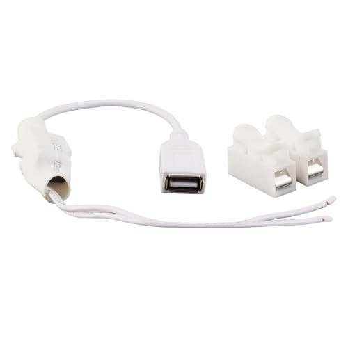 Enwye Multifunktionaler USB-Ladeadapter 220 V Auf 5 V, Kompakter ABS-Überwachungsadapter, Geeignet Für Elektronische Geräte von Enwye