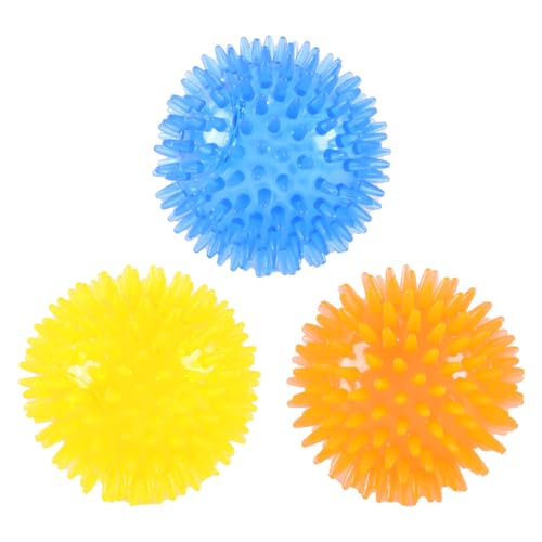 Enwye Quietschender Hundeball, 6er-Pack – Hundekauball Mit Stacheln, Schwimmfähiger Pool, Wurf- Und Apportierball Für Welpen, Kauspielzeug Aus Gummi-TPR Gegen Langeweile von Enwye