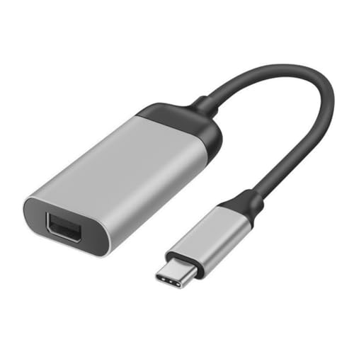 Enwye Typ C auf Mini DP Displayport-Kabeladapter 4K 60 Hz DP-Buchse auf Typ-C-Stecker Audio-Video-Kurzkabel-Adapterkonverter für Tablet, Telefon, Laptop von Enwye