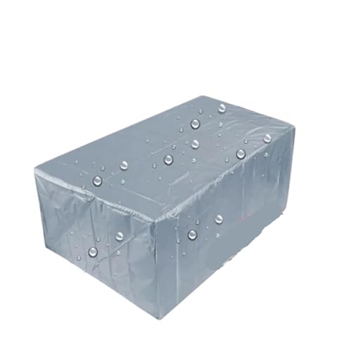 Abdeckung für Gartenmöbel Wasserdichte Abdeckung for Gartenmöbel, Regen- und Schneeschutz, Stuhlhussen for Sofa, Tisch und Stuhl, staubdicht, for den Außenbereich, 55 Größen(Silver,152X104X71cm) von EnxJire