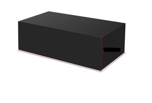EnxJire Abdeckung für Gartenmöbel 150 Größen Oxford Tuch Möbel staubdichte Abdeckung for Rattan Tisch Cube Stuhl Sofa wasserdichte Regen Garten Terrasse Schutzhülle(Black,213x132x74cm) von EnxJire