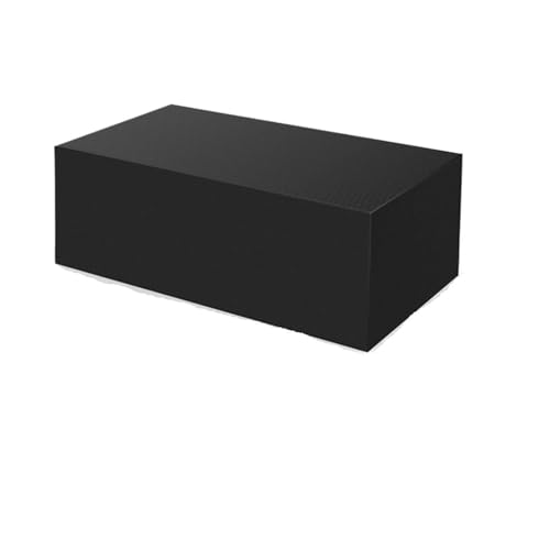 EnxJire Abdeckung für Gartenmöbel 210D robuste, wasserdichte Terrassenmöbel-Abdeckung, rechteckige Garten-Regen-Schnee-Außenabdeckung for Sofa, Tisch, Stuhl, Winddicht(Black,350X260X90cm) von EnxJire