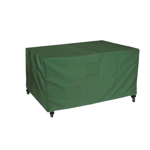 EnxJire Abdeckung für Gartenmöbel 420D Heavy Duty Outdoor-Gartenmöbelabdeckung for Sofa, Tisch, Stuhl, Terrasse, wasserdicht, Winddicht, UV-Schutz gegen Regen und Schnee(Green,170x94x70cm) von EnxJire