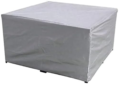 EnxJire Abdeckung für Gartenmöbel 55 Größen wasserdichte Abdeckung for Terrasse, Gartenmöbel, Regen, Schnee, Stuhlhussen for Sofa, Tisch, Stuhl, staubdichte Abdeckung(Silver,330X220X70cm) von EnxJire