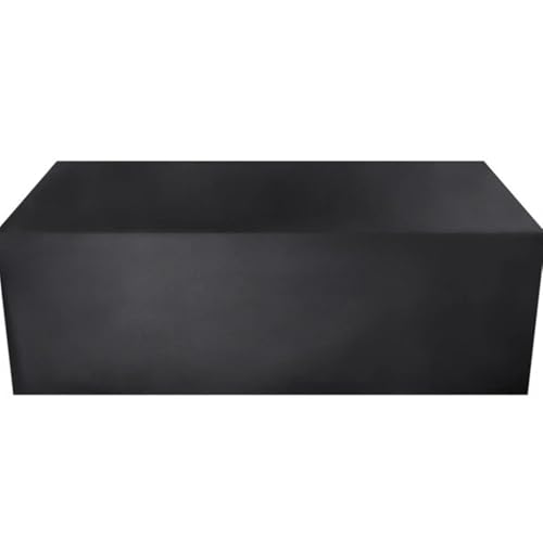 EnxJire Abdeckung für Gartenmöbel Staubschutz for Gartenmöbel, 210D Oxford-Stoff, Schwarz-silberner Sofabezug, Wasserdichter Bezug, Abdeckung for Terrassenmöbel Im Freien(Black,220x220x85) von EnxJire
