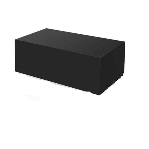 EnxJire Abdeckung für Gartenmöbel wasserdichte Outdoor-Terrasse, Gartenmöbel-Abdeckung, Regen- und Schnee-Stuhl-Abdeckung, Sofa-Tisch und Stuhl-Staubschutz mit Tasche(Black,287x155x82cm) von EnxJire
