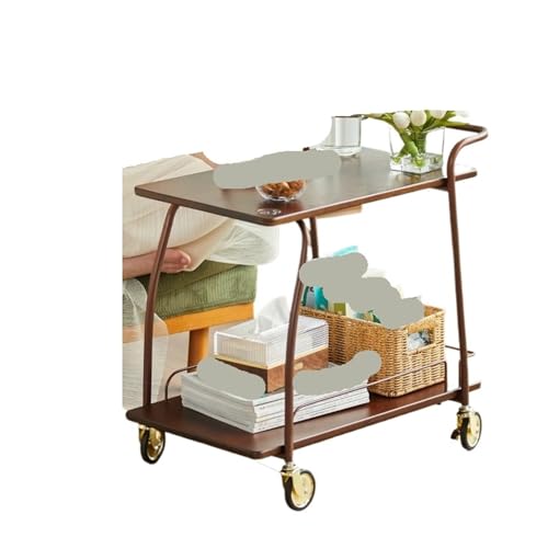 EnxJire Beistelltisch Trolley-Rad Universal-Lagerregal Camping-Trolley Werkzeugkasten Professioneller Lagergriff von EnxJire