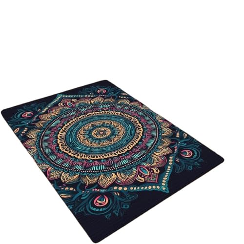 EnxJire Outdoor-Teppich Floral Bereich Teppich for Badezimmer Eingang Flur Dekor weiche Fußmatte geometrische Muster Bodenmatte(Color 20,120x160cm 47x63 inch) von EnxJire