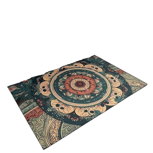 EnxJire Outdoor-Teppich Floral Bereich Teppich for Badezimmer Eingang Flur Dekor weiche Fußmatte geometrische Muster Bodenmatte(Color 21,50x80cm 20x31 inch) von EnxJire