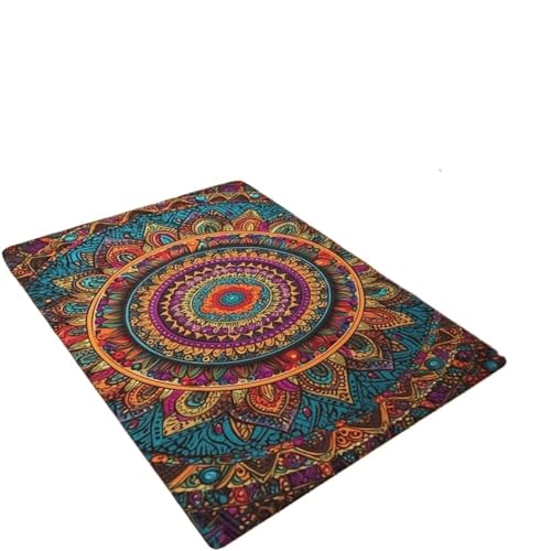EnxJire Outdoor-Teppich Floral Bereich Teppich for Badezimmer Eingang Flur Dekor weiche Fußmatte geometrische Muster Bodenmatte(Color19,100x120cm 39x47 inch) von EnxJire
