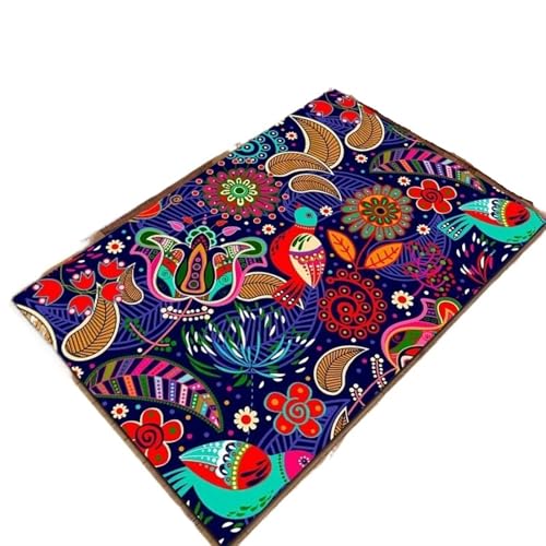 EnxJire Outdoor-Teppich Floral Bereich Teppich for Badezimmer Eingang Flur Dekor weiche Fußmatte geometrische Muster Bodenmatte(Type 6,120x160cm 47x63 inch) von EnxJire