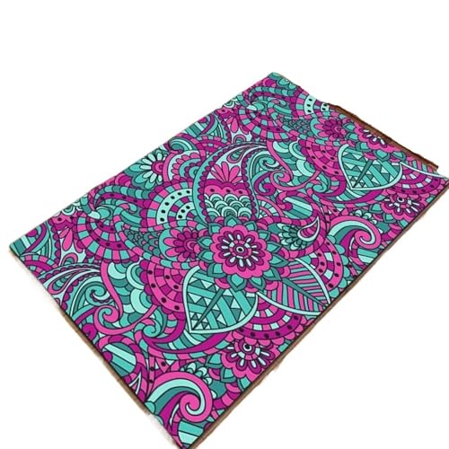 EnxJire Outdoor-Teppich Floral Bereich Teppich for Badezimmer Eingang Flur Dekor weiche Fußmatte geometrische Muster Bodenmatte(Type 7,40x120cm 16x47 inch) von EnxJire