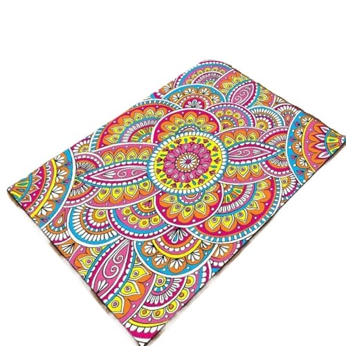 EnxJire Outdoor-Teppich Floral Bereich Teppich for Badezimmer Eingang Flur Dekor weiche Fußmatte geometrische Muster Bodenmatte(Type 8,100x150cm 39x59 inch) von EnxJire