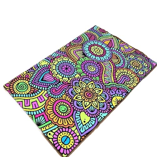 EnxJire Outdoor-Teppich Floral Bereich Teppich for Badezimmer Eingang Flur Dekor weiche Fußmatte geometrische Muster Bodenmatte(Type 9,50x80cm 20x31 inch) von EnxJire