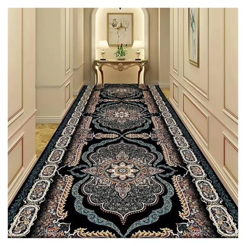EnxJire Outdoor-Teppich Flur Teppich Eingangstür Waschbar Home Veranda Zimmer Dekor Schlafzimmer Nachttisch Erker Balkon Gang Matte Langer Bereich(Type 5,80X300CM) von EnxJire