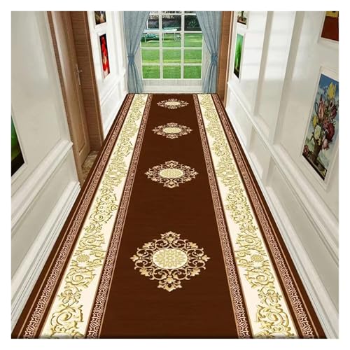EnxJire Outdoor-Teppich Flur Teppich Eingangstür Waschbar Home Veranda Zimmer Dekor Schlafzimmer Nachttisch Erker Balkon Gang Matte Langer Bereich(Type 7,120X700CM) von EnxJire