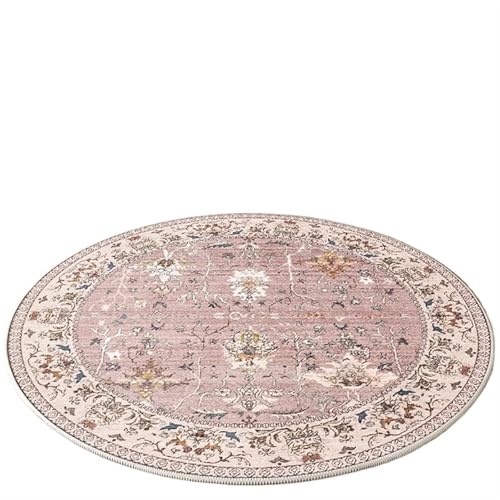 EnxJire Outdoor-Teppich Künstlerischer runder Teppich, Wohnzimmer, großer Bereich, bequemer Schlafzimmerteppich(Type 2,Diameter 140cm) von EnxJire