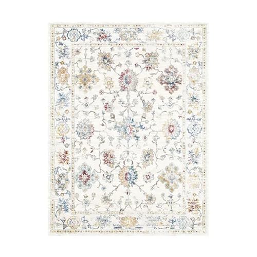 EnxJire Outdoor-Teppich Retro-Teppich, bequemer, weicher Schlafzimmerteppich, großflächiger Wohnzimmer-Dekorationsteppich, Balkon-Kunstteppich(Type 1,120x160cm) von EnxJire