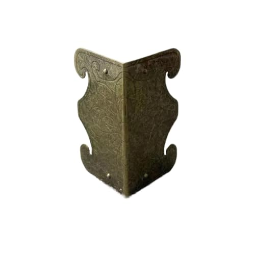 EnxJire Protections d'angle Pour plinthes en métal 20 stücke Ecke Halterung Möbel Antike Vintage Bronze Ecke Gewickelt Füße Schmuck Box Holz Fall Decor Protector Füße Bein(Color 2) von EnxJire