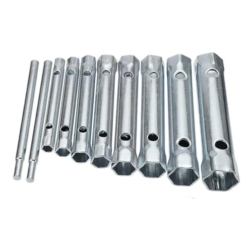 EnxJire Rohrsteckschlüsselsatz 6–22 mm, 10-teilig, metrisch, Rohr-Rohrschlüssel-Set, Rohrstange, Zündkerzenschlüssel, Stahl, doppelseitig, for Auto-Klemmreparatur, Handwerkzeuge EnxJire Rohrsteckschlüsselsatz 6–22 mm, 10-teilig, metrisch, Rohr-Rohrschlüssel-Set, Rohrstange, Zündkerzenschlüssel, Stahl, doppelseitig, for Auto-Klemmreparatur, Handwerkzeuge von EnxJire