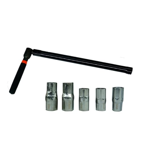 EnxJire Rohrsteckschlüsselsatz Steckschlüssel-Wasserhahn-Set, 8 mm bis 13 mm, Klempner-Rückmutter-Set, Sanitärwerkzeug, Badezimmer-Wasserhahn-Reparatur-Werkzeug, Schraubenschlüssel(Black-12 Inch) EnxJire Rohrsteckschlüsselsatz Steckschlüssel-Wasserhahn-Set, 8 mm bis 13 mm, Klempner-Rückmutter-Set, Sanitärwerkzeug, Badezimmer-Wasserhahn-Reparatur-Werkzeug, Schraubenschlüssel(Black-12 Inch) von EnxJire