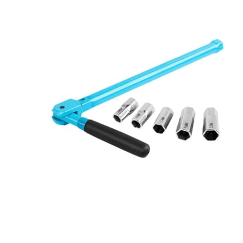 EnxJire Rohrsteckschlüsselsatz Waschbecken Steckschlüssel Spanner 8-12/14mm Bad Wasserhahn Wasserhahn Set Hand Werkzeuge Installation Klempner Zurück Mutter Kit(8mm to 12mm) von EnxJire