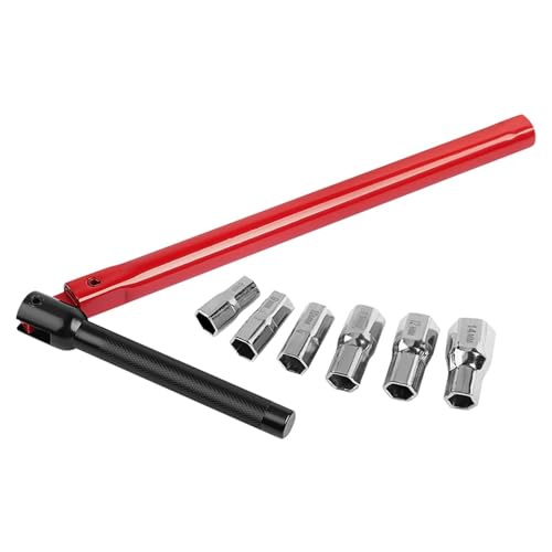 EnxJire Rohrsteckschlüsselsatz Waschbecken Steckschlüssel Spanner 8-12/14mm Bad Wasserhahn Wasserhahn Set Hand Werkzeuge Installation Klempner Zurück Mutter Kit(8mm to 14mm) von EnxJire