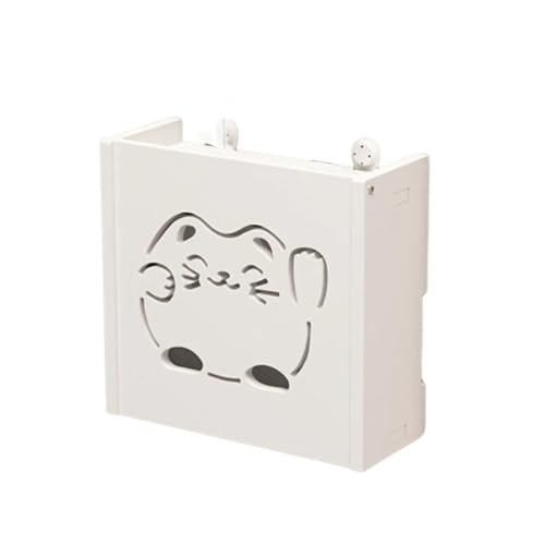 EnxJire Router Schrank Wandmontierte Aufbewahrungsbox for WLAN-Router im Schlafzimmer. Aufbewahrungsboxen for WLAN-Router. WLAN-Aufbewahrungsbox for Schreibtisch und Schlafzimmer.(Color 3) von EnxJire